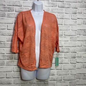 Copper Key Light Weight Open Front Cardigan NWT Large